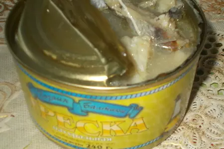 Заливное из рыбных консервов: шаг 2