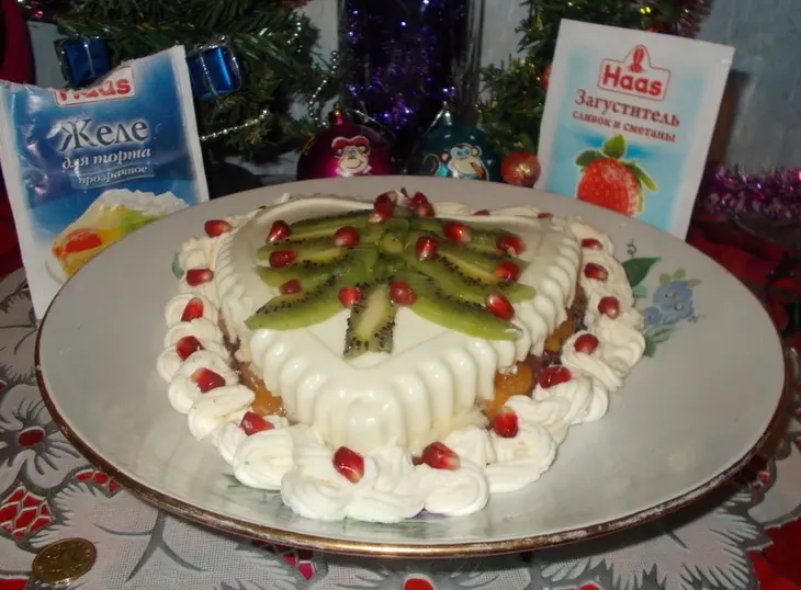Творожно-желейный десерт с персиками: шаг 7
