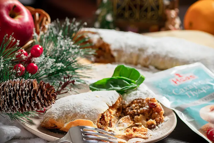 Классический яблочный штрудель (apfelstrudel): шаг 19