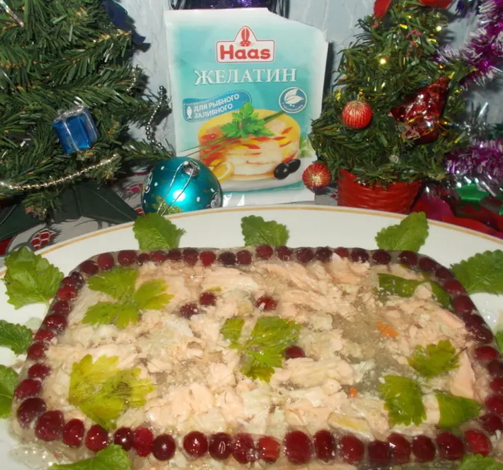 Рыбное заливное из форели: шаг 4