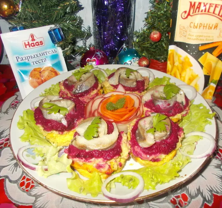 Закуска с селедкой и запеченным картофелем: шаг 9