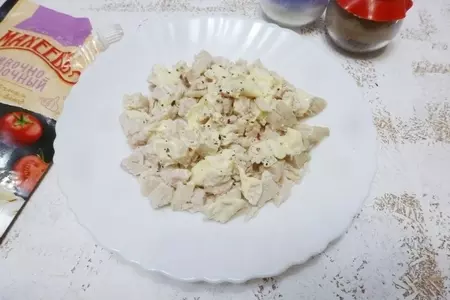 Салат с курицей и дайконом: шаг 5