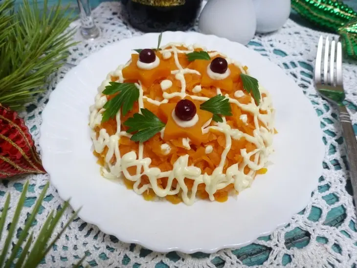 Салат с курицей и дайконом: шаг 9