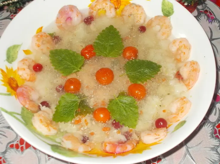 Рыбное заливное из морского окуня и форели: шаг 5