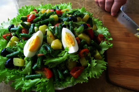Праздничный салат с тунцом / нисуаз: шаг 7