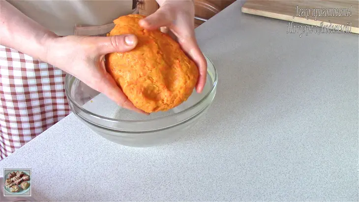 Постное морковное печенье с шоколадной глазурью и орехами: шаг 2