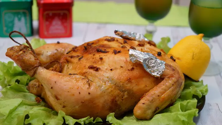 Фаршированная курица на новогодний стол: шаг 9