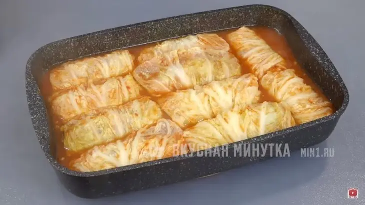 Голубцы из пекинской капусты: шаг 4