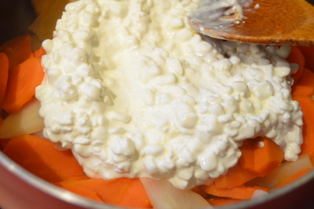 Морковь и репка, тушеные с домашним сыром: шаг 5