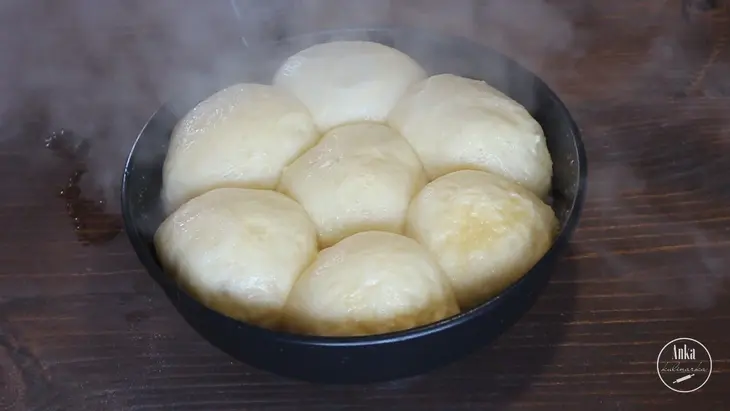 Булочки на пару, без духовки: шаг 5