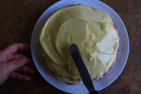 Блинный торт с клубникой и творогом: шаг 9