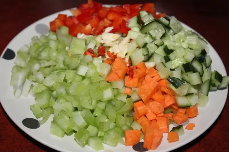 Острый жареный рис с морепродуктами: шаг 7