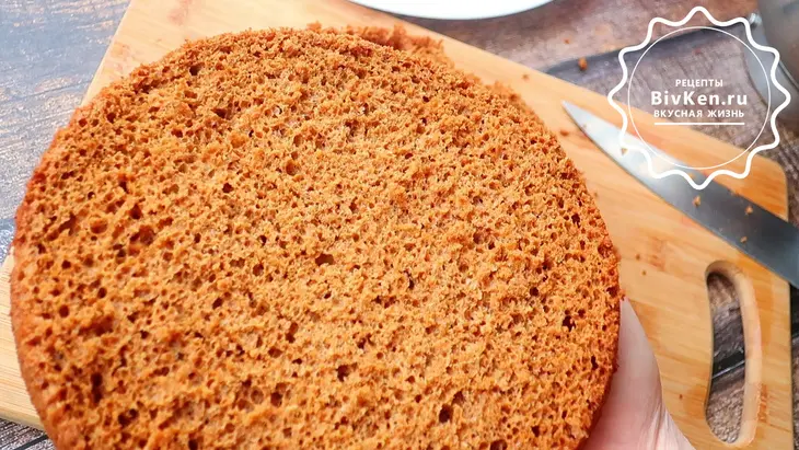 Медовый торт без раскатки коржей: шаг 7