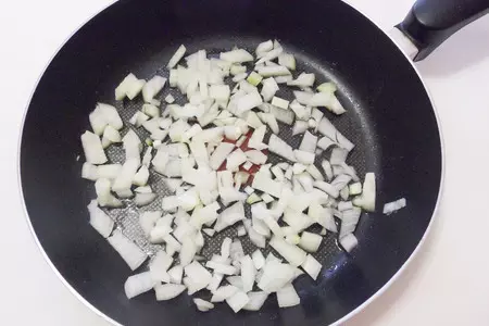 Творожный пудинг с грибами: шаг 1