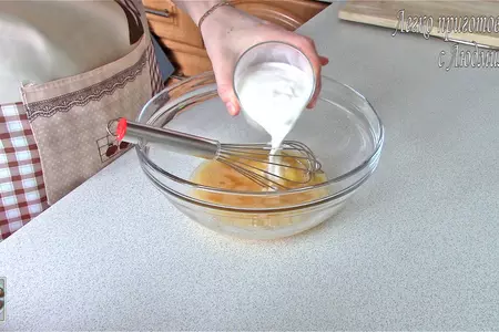 Заливной пирог с картофелем и мясом: шаг 6