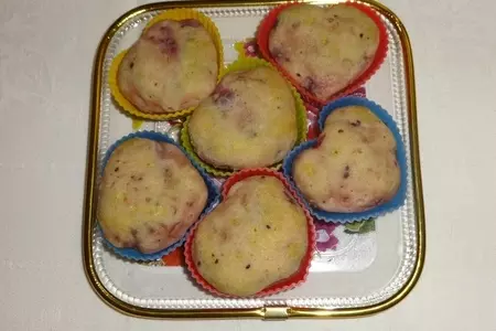 Творожные кексы с клюквой: шаг 10