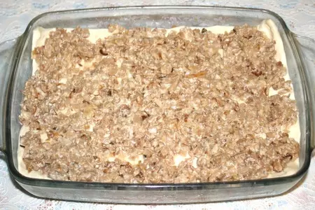 Лазанья из слоеного теста с курицей и грибами: шаг 8