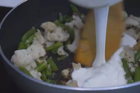 Овощной гарнир с грибами: шаг 8