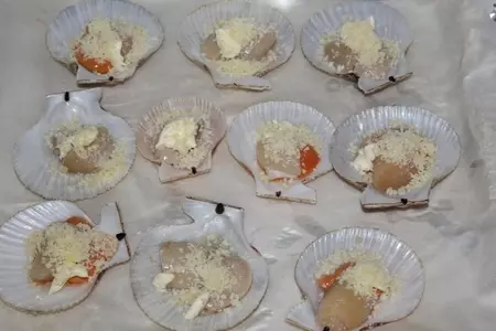 Морской гребешок с пармезаном и сливочным маслом: шаг 4
