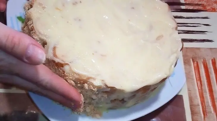 Торт без выпечки: шаг 4