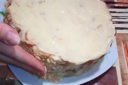 Торт без выпечки: шаг 4