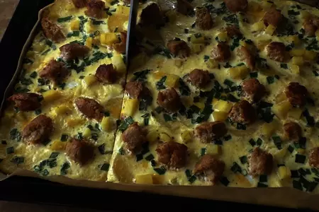Картофельная запеканка с колбасками: шаг 7
