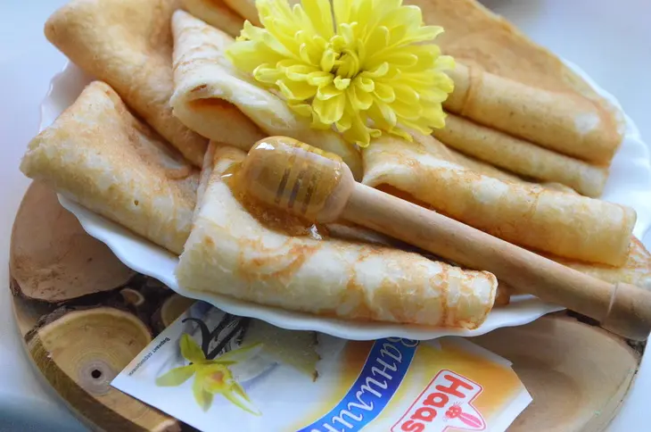 Блины на кефире с кипятком #масленица: шаг 6