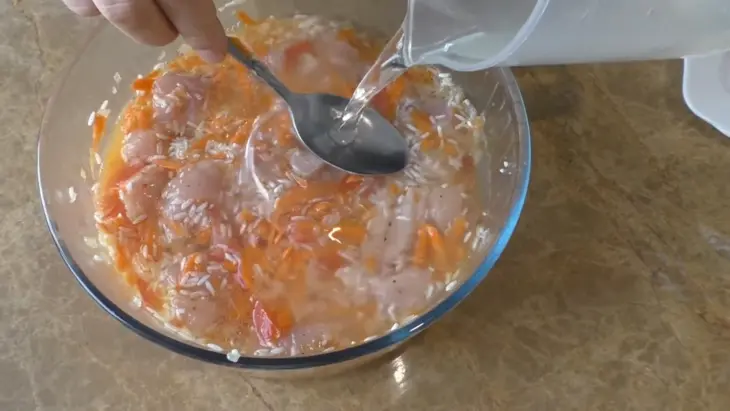 Плов без казана! курица с рисом в духовке: шаг 6