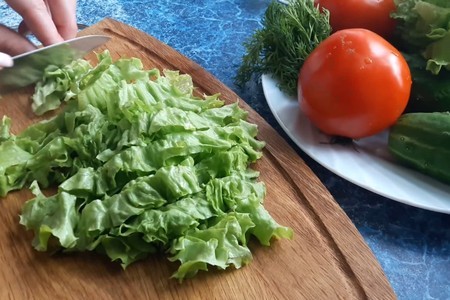 Салат с овощами и сыром фета: шаг 1