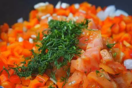 Овощная паста с фаршем и пармезаном: шаг 6