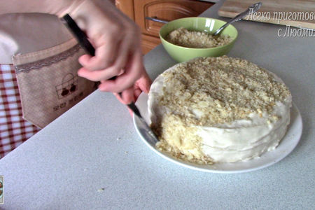 Постный (вегетарианский) кремовый торт: шаг 12