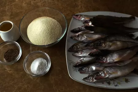Жареная корюшка: шаг 1