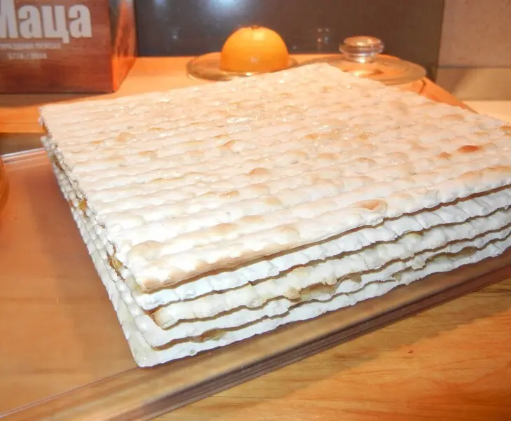 Вафельный десерт из мацы: шаг 3