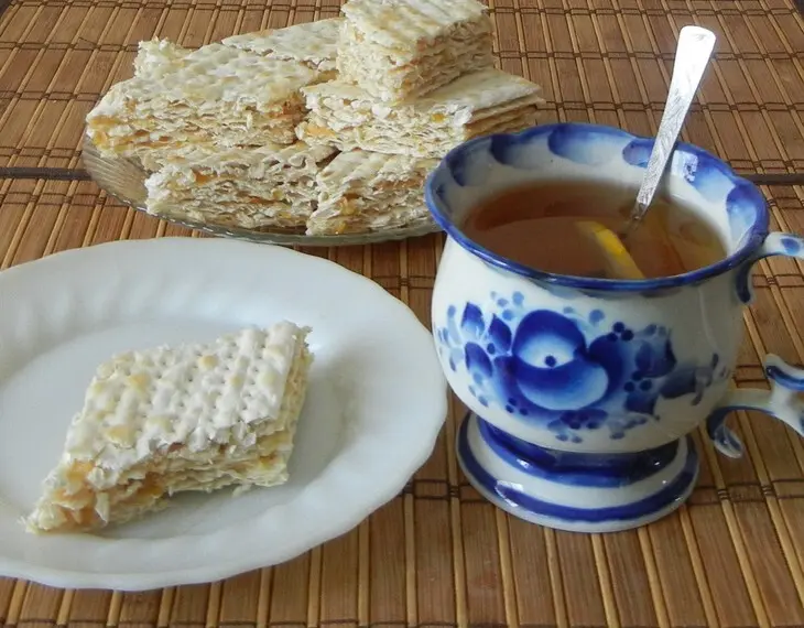 Вафельный десерт из мацы: шаг 6