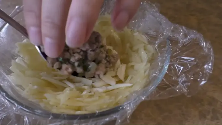 Мясо в шубке: шаг 3