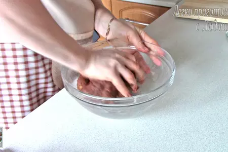 Постное (вегетарианское) шоколадное печенье с орехами: шаг 4