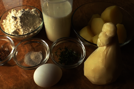 Завтрак в мультипекаре - картофельные вафли: шаг 1