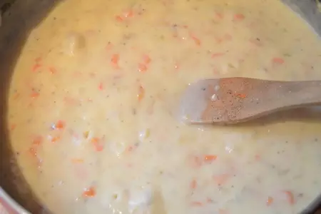 Ракушки, фаршированные жульеном из кальмаров.: шаг 4