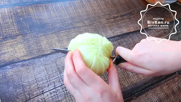 Хризантема в духовке, хрустящая закуска: шаг 2