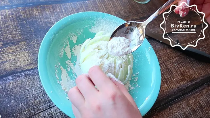 Хризантема в духовке, хрустящая закуска: шаг 3