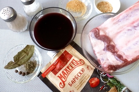Свиные ребрышки-барбекю в вишневом соке #махеевънаприроде: шаг 1
