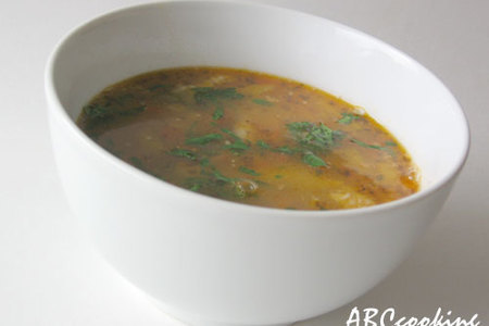 Густой куриный суп с перловкой и фасолью: шаг 1