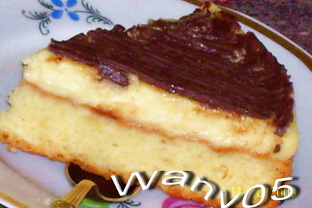 Десертный пирогс пудингом и шоколадом: шаг 7