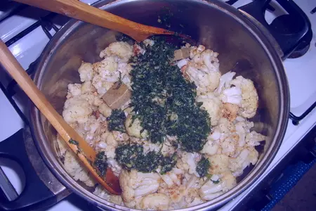 Яхния из цветной капусты.: шаг 2