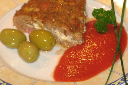 Запеканка по-гречески с томатным кетчупом.: шаг 7