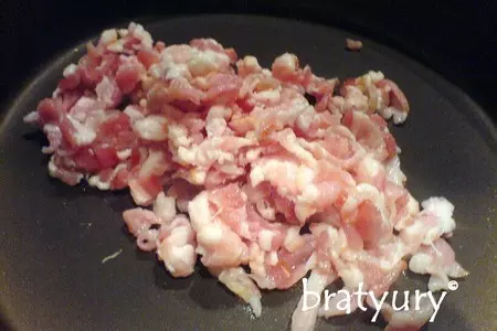 Картофель с беконом, жареный на трёх жирах: шаг 2