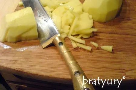 Картофель с беконом, жареный на трёх жирах: шаг 4