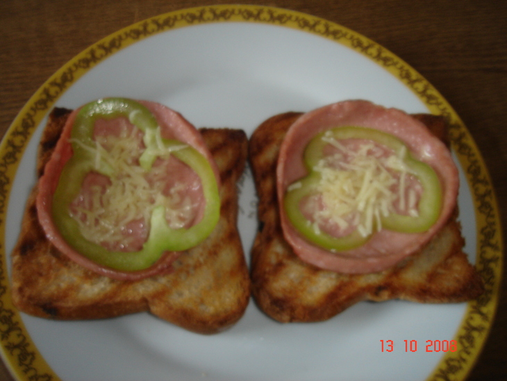 Колбасные корзиночки(бутерброд): шаг 5