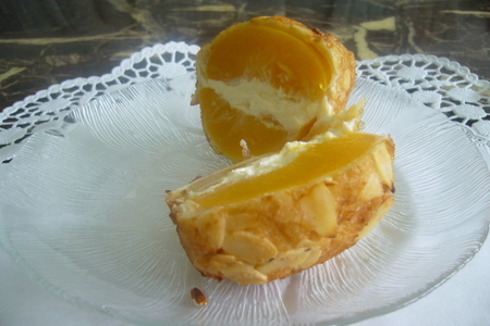 Персики с сыром в ореховой скорлупе: шаг 8