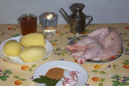 Запеченная курица с кортофелем по испански: шаг 1